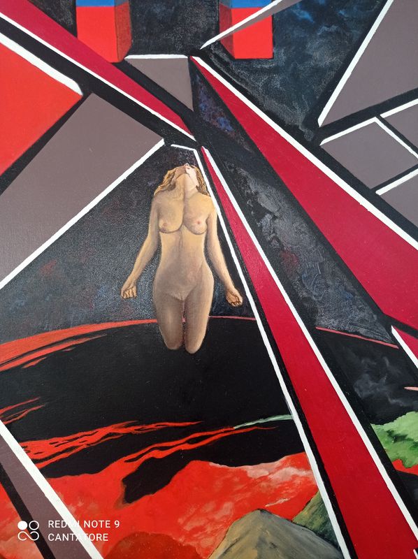 Nuovo dipinto Possibilista astratto geometrico