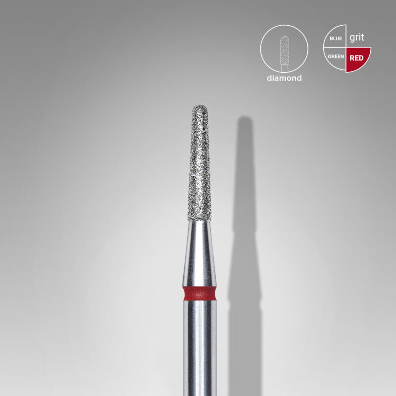 Dijamantski nastavak za električnu turpiju “igla”  crveni 1.8mm/8mm