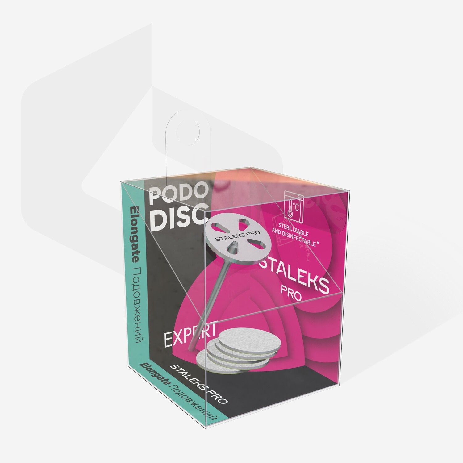 Pedikir podo disc set S + zamenski nastavci 180gran. 15mm 5kom.