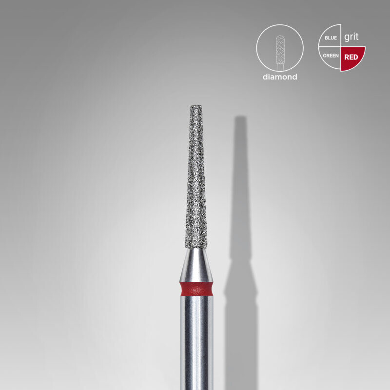 Dijamantski nastavak za električnu turpiju “igla”  crveni 1.6mm/10mm