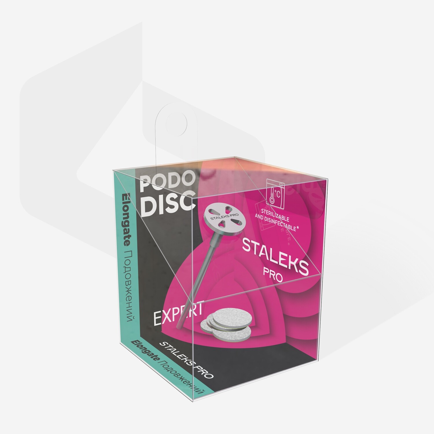 Pedikir podo disc set XS + zamenski nastavci 180gran. 10mm 5kom.