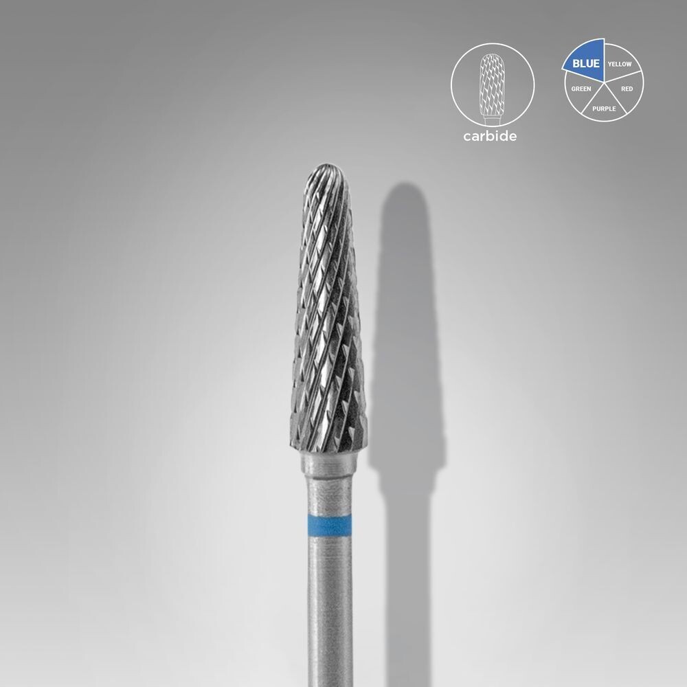 Karbidni nastavak za električnu turpiju “frustum” plavi 4mm/13mm