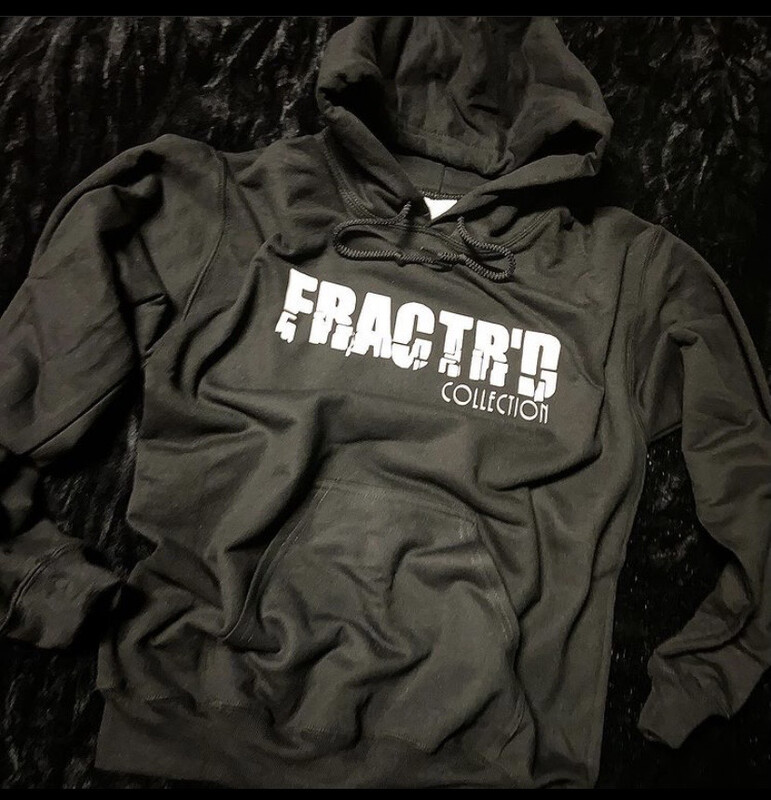 Single Fractr’d Collection Logo Hoodie, 100% Cotton