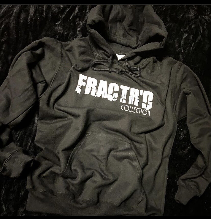 Single Fractr’d Collection Logo Hoodie, 100% Cotton