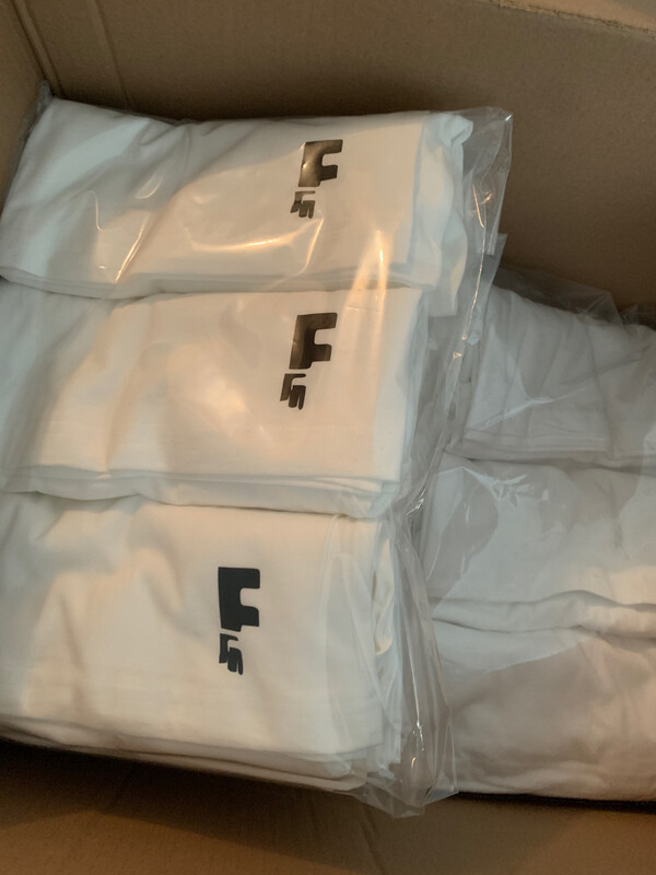 3-pack of Black or White T-shirts With The Fractr’d Logo F At The Bottom Corner!!! Any Color Vinyl For Letter F Logo!! Different Color T-shirts Available Upon Requests!!