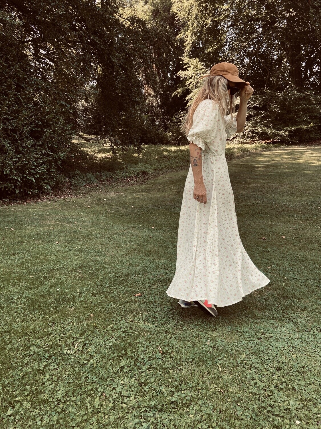Wrap Dress Mina Millefleurs White