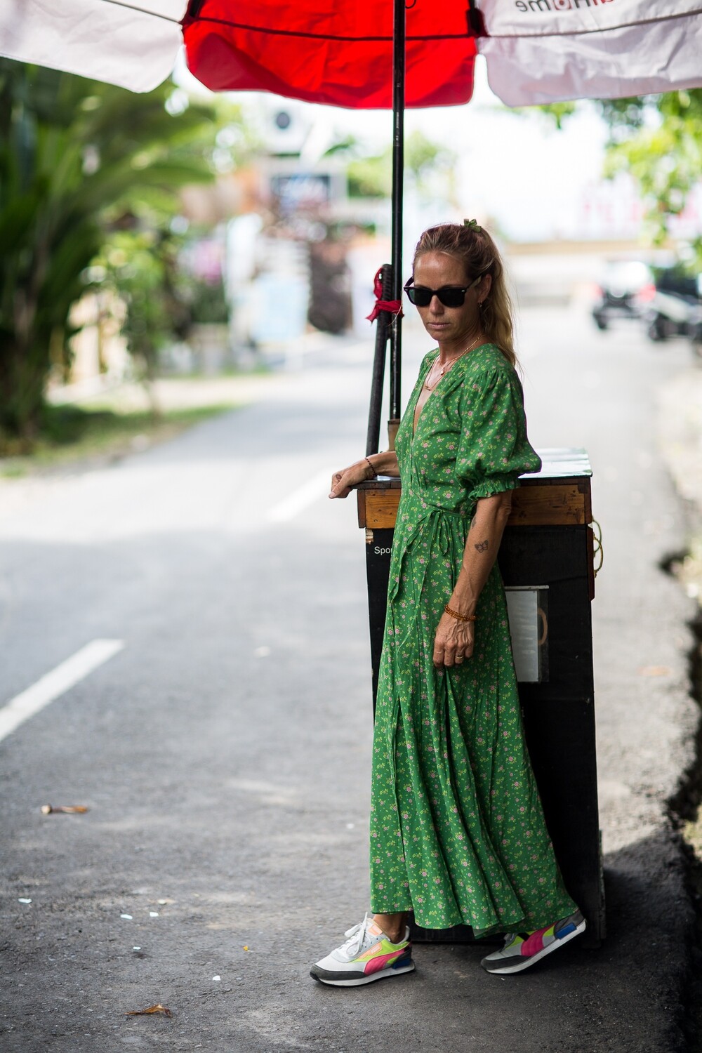 Wrap Dress Millefleurs Green