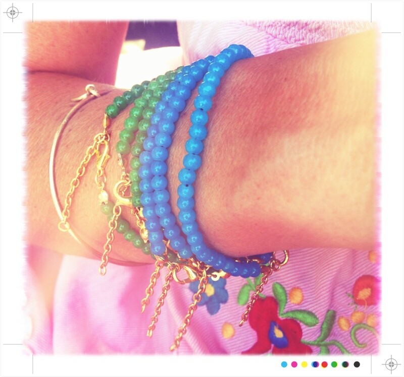 Steinarmbändchen Hope grün