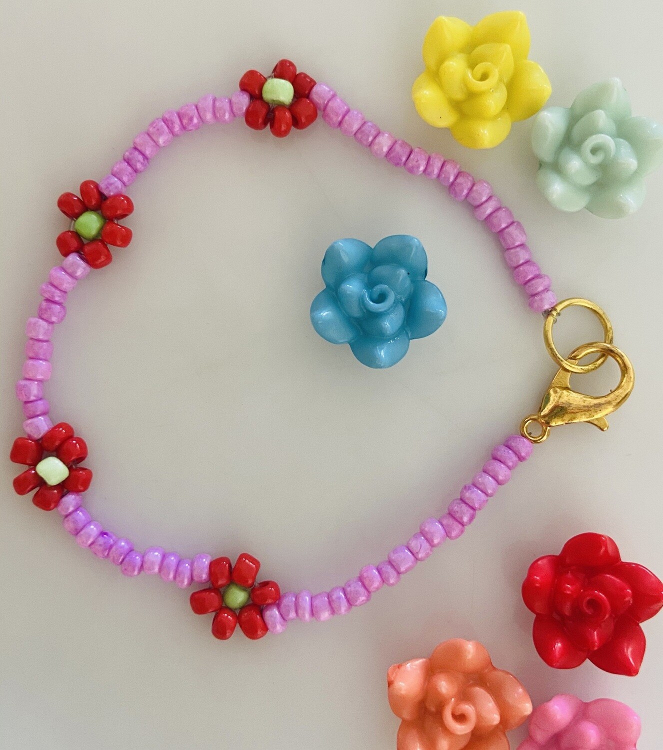 Color Up Your Life Bracelet Flower Pink
