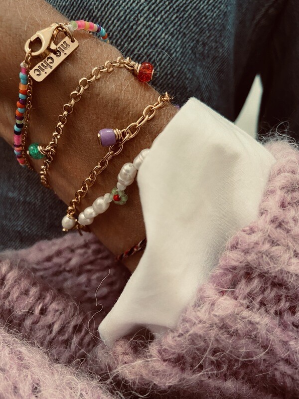 Bracelet Purple Unicorn Pearl