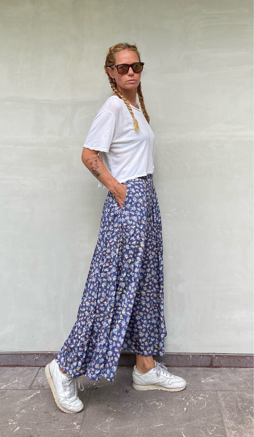 Skirt Bunga marine