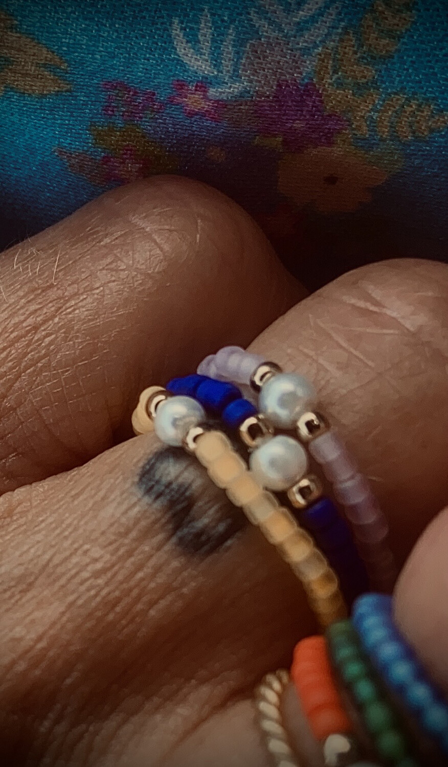 3 Fingering Color Up Yourself orange/rose/Kobalt 