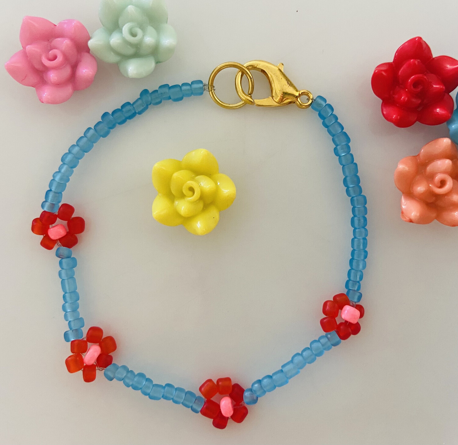 Color Up Your Life Bracelet Flower Iceblue
