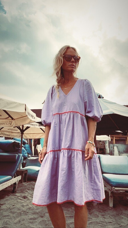 Linen Dress Berry