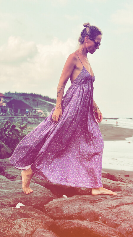 Nyoman Purple Satin