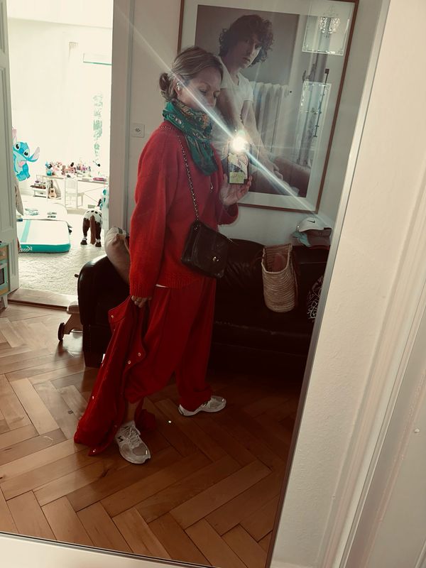 Red Jogger Jacket&amp;Pants