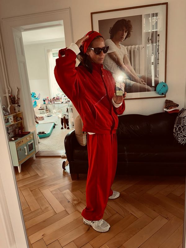 Red Jogger Jacket&amp;Pants