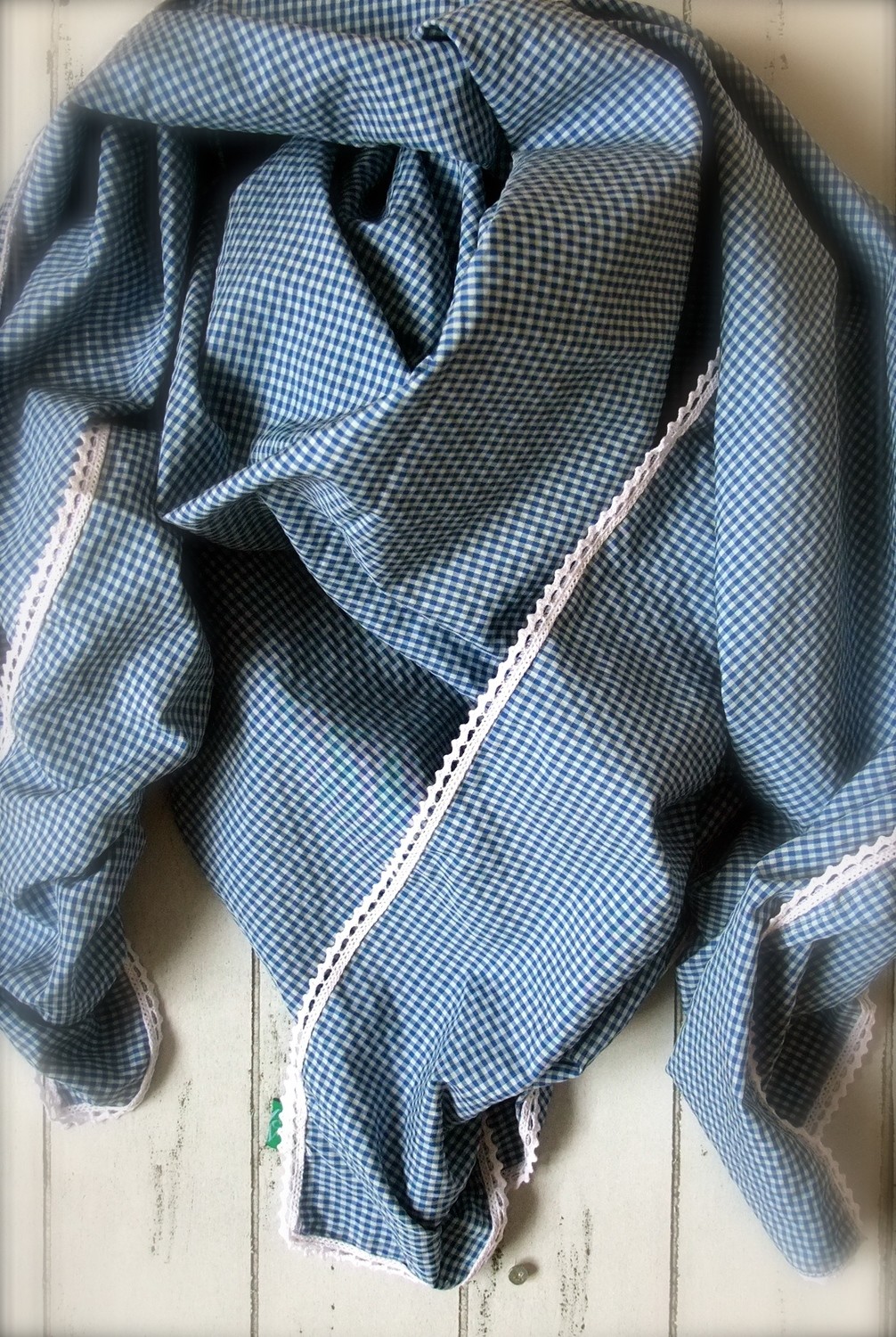 Schal Vichy bleu