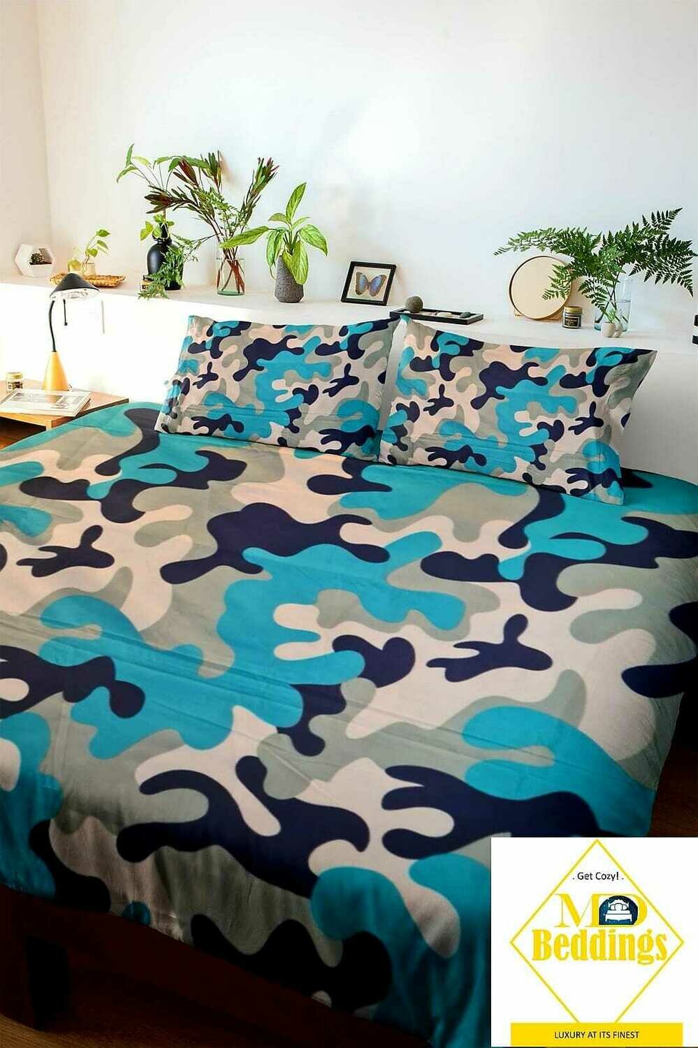 BLUE PUZZLED BEDDINGS (DOUBLE) From £19.00