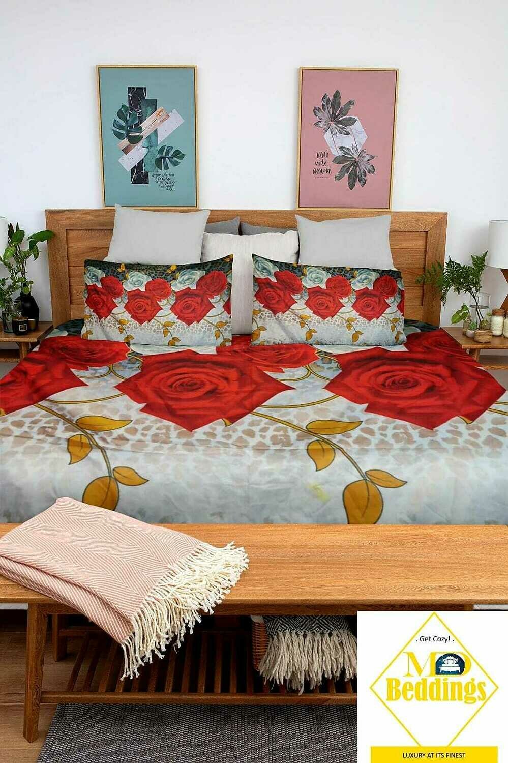 ROSEY FLORAL BEDDING ( SUPER KING ) From £23.50