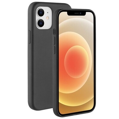 BeHello iPhone 12 mini Liquid Silicone Case Zwart