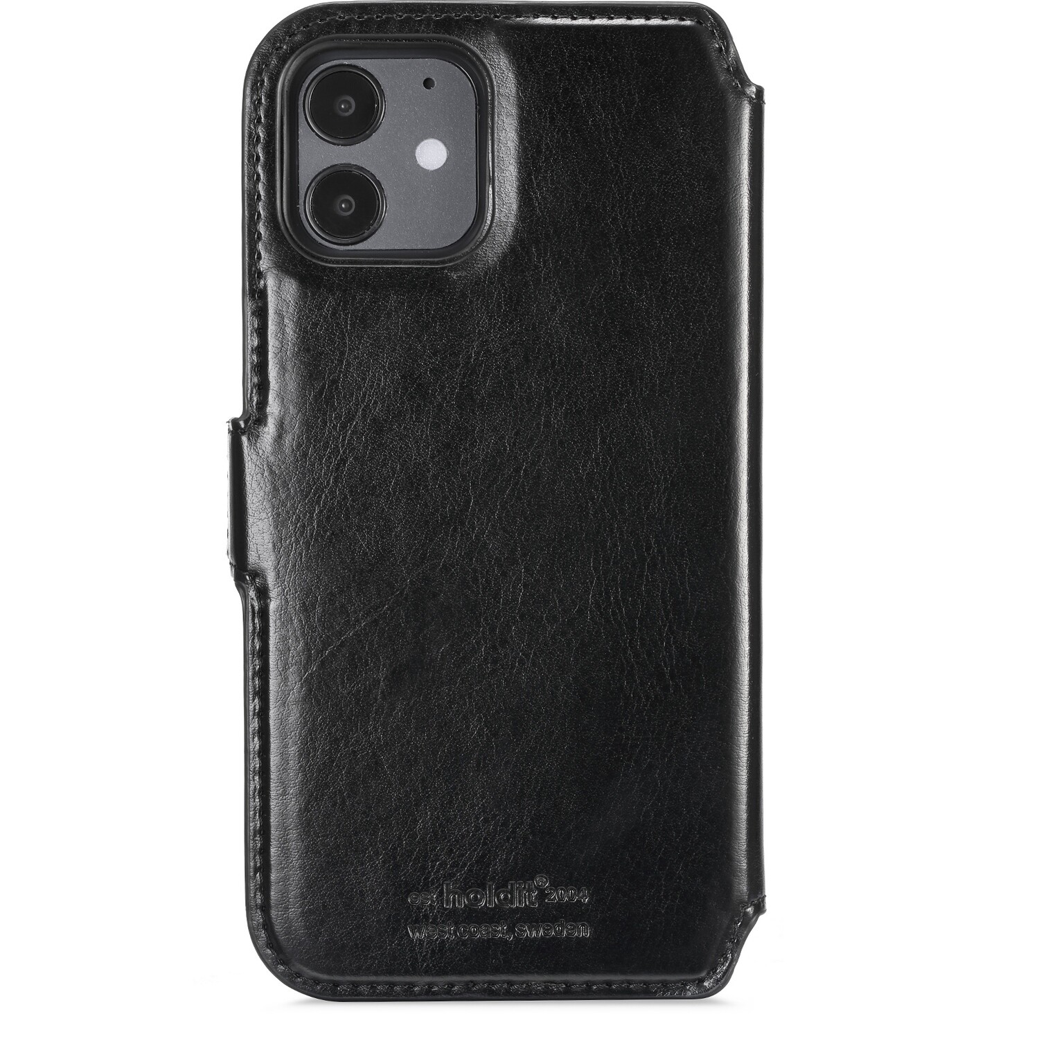 iPhone 12/12 Pro wallet hoesje, magnetisch zwart