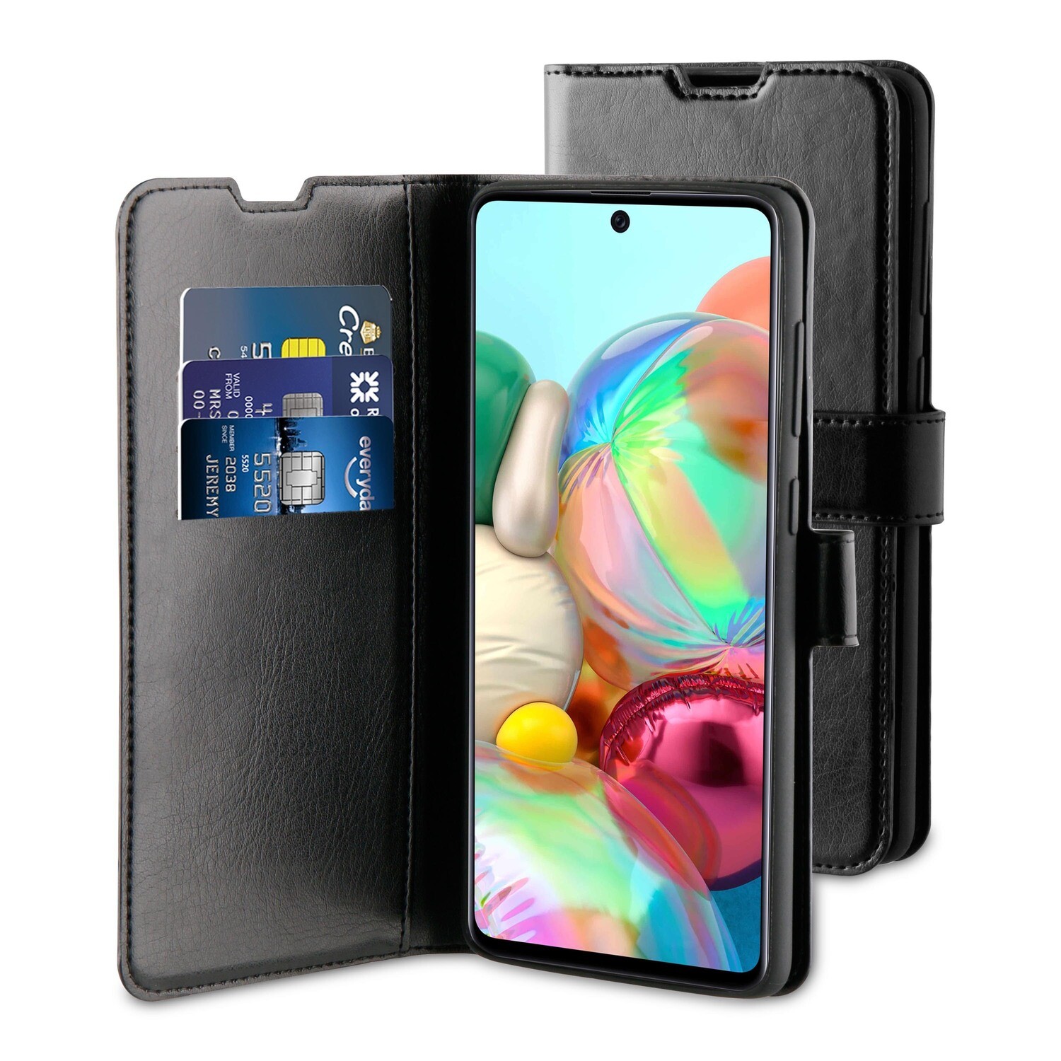 Tas (TEL) Be Hello Galaxy A71 Gel Wallet Case Black