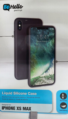 Cover Be Hello iPhone X+ Liquid Silicon Case Black