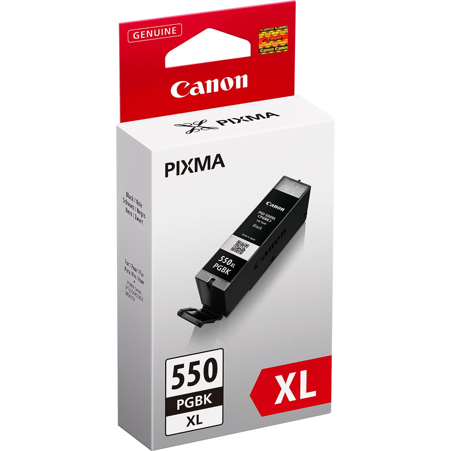 Inkt Canon PGI-550XL BK Zwart Twee Stuks