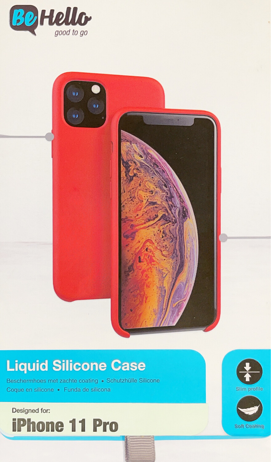 Be Hello iPhone XI Liquid Silicone Case Red
