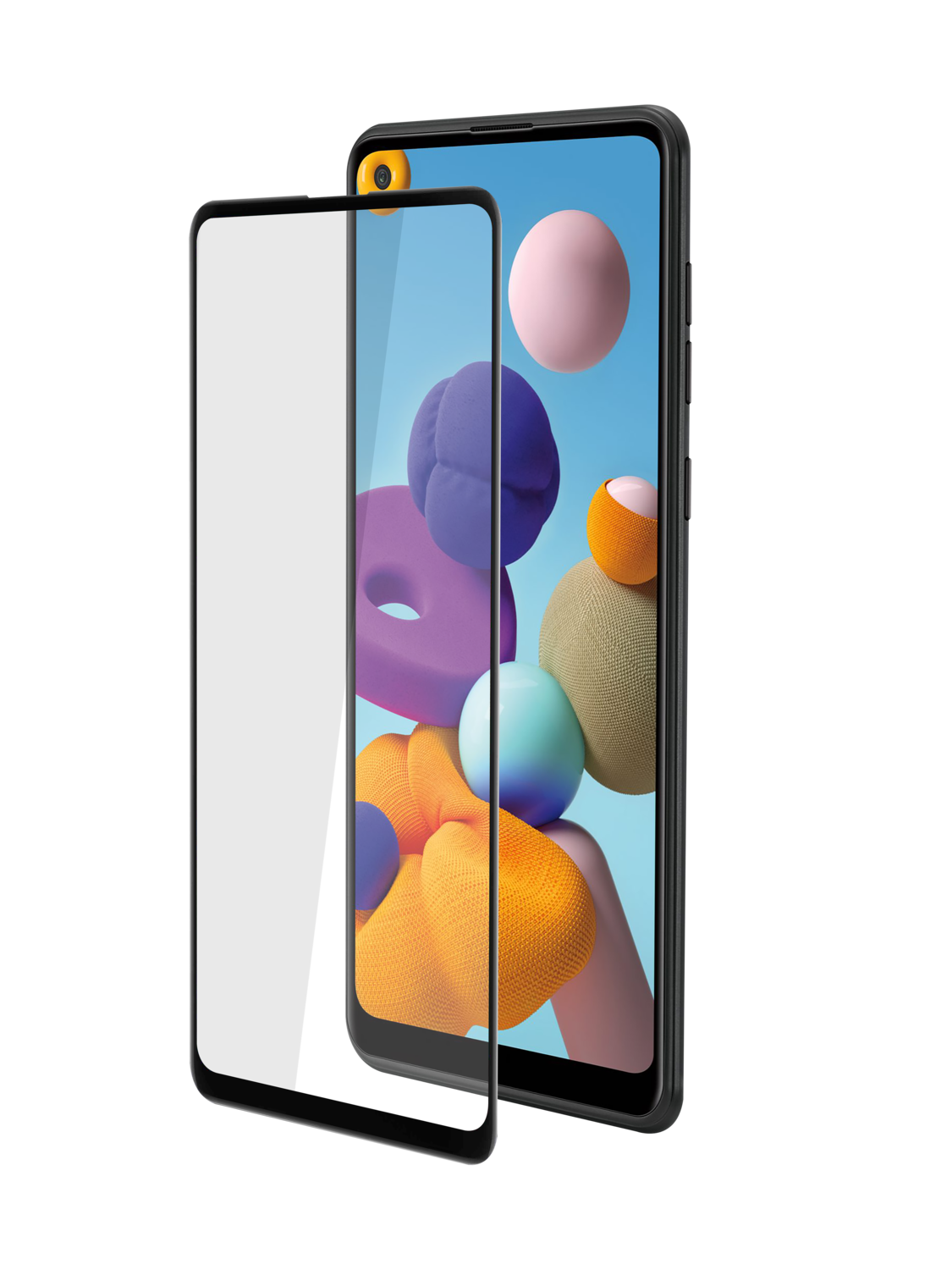 BeHello Samsung Galaxy A21s Screenprotector High Impact Glas
