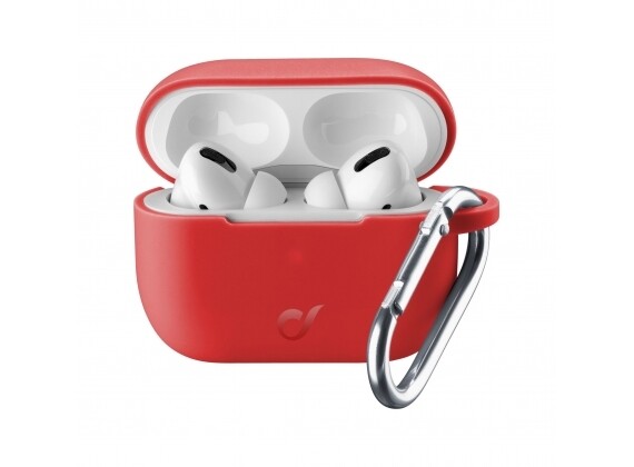 Tas (MM) Cellular Line Airpods 2/1, hoesje bounce pro, rood