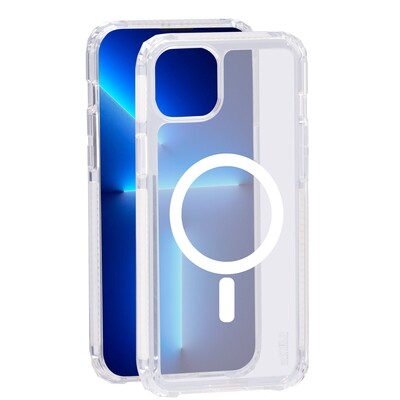 Hoes SoSkild iPhone 14 Plus Defend Case Magnetic Ring Transparant