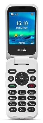 GSM Doro 6820 - 4G - Stijlvolle Klaptelefoon (Zwart-Wit)