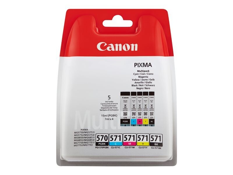 Inkt Canon PGI570/CLI571 Multi Colour Pakket