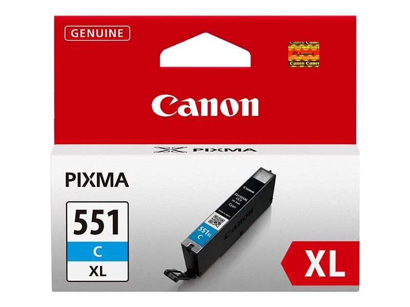 Inkt Canon CLI551 Cyaan Blister XL