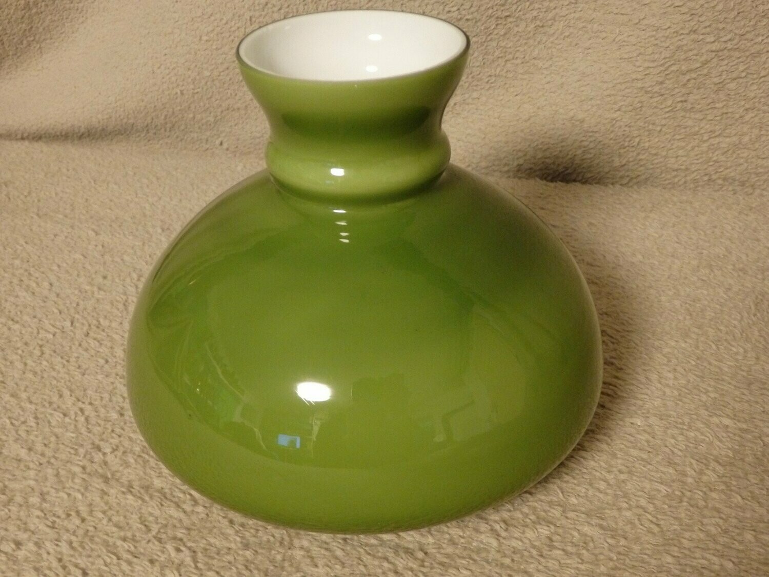 Glas Lampenschirm grün weiß Ersatzglas Glasschirm Ø47mm