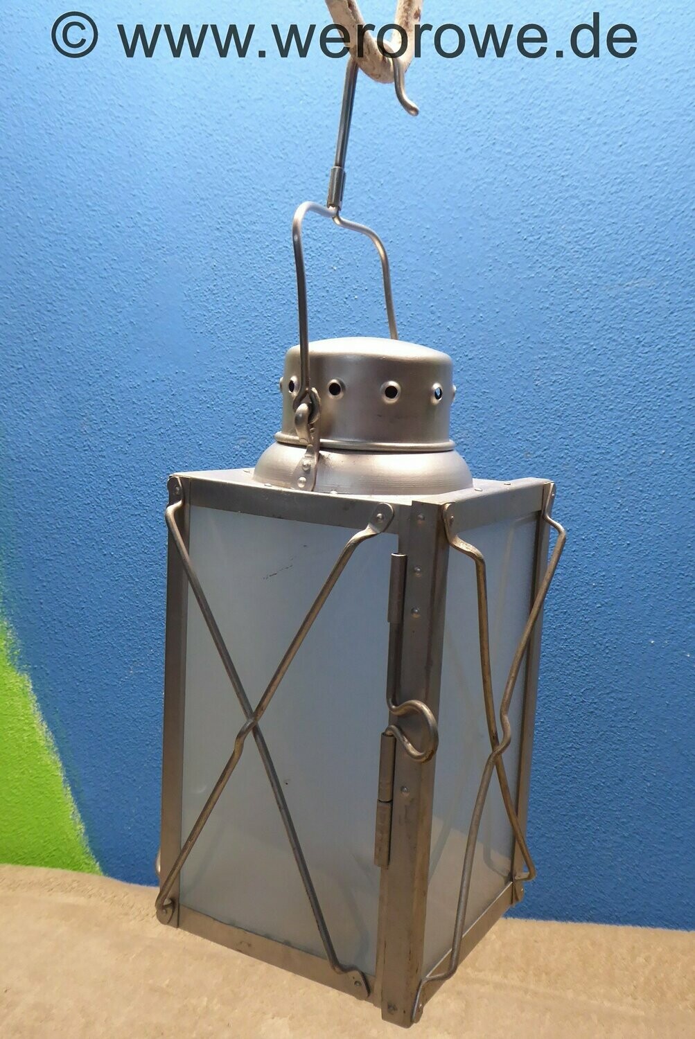 Alte Kerzenlaterne Wehrmacht Fliegerunterkunft Verwaltung W.K.G 1937 FL