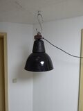 Alte Siemens Emaille Fabriklampe Industrielampe Hallenlampe Loft