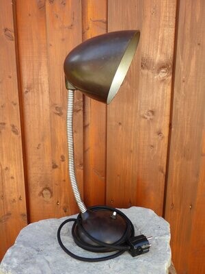 Alte Bakelit Tischlampe Eric Kirkman Cole Schwanenhalslampe Tschechien