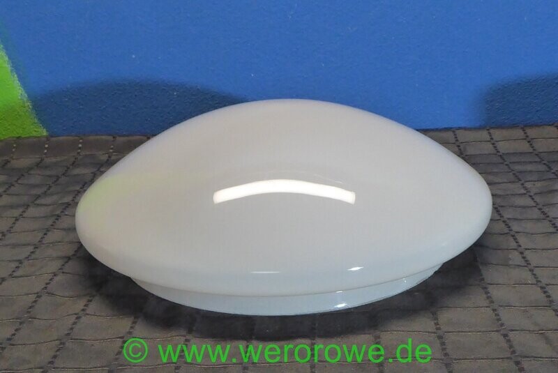 Alter weißer Glas Lampenschirm opal weiß Ersatzglas zum klemmen
