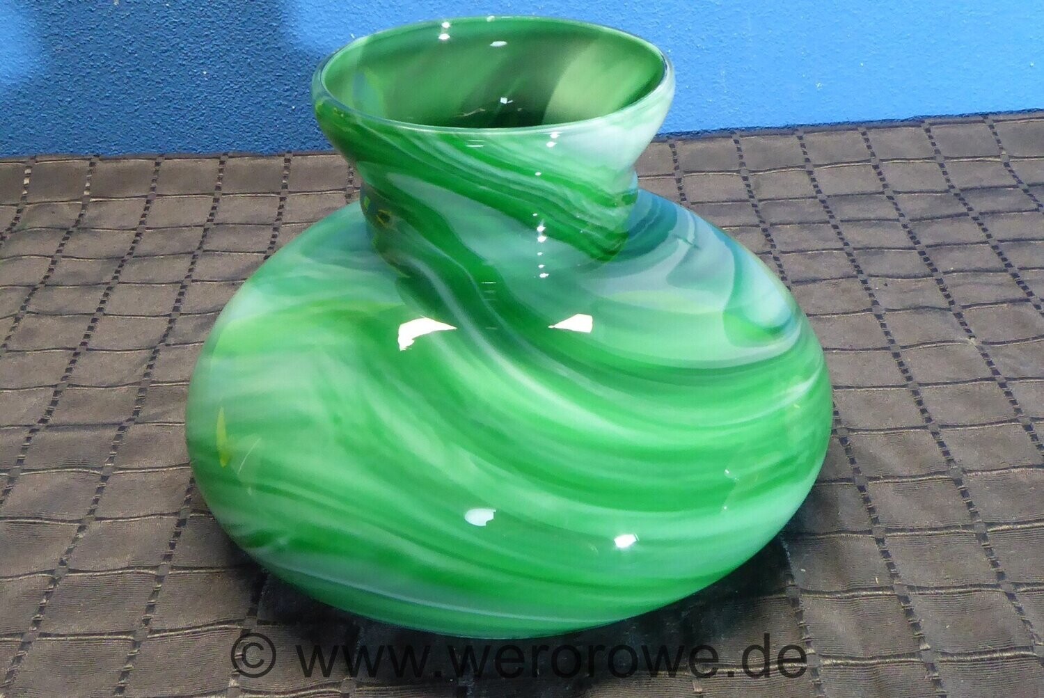 Grün weiß Vestaschirm Glas Lampenschirm marmoriert