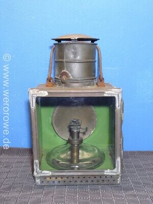 Alte antike CFB Marque Déposée L&B Bahnlampe Petroleumlampe Loklampe