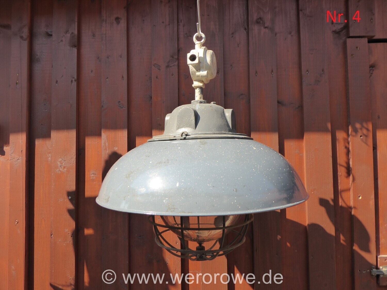 Alte Schuch Industrielampe Fabriklampe Industrial Lamp