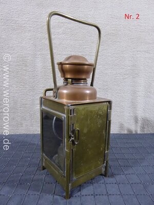 Petroleumlampe Bahnlampe S.N.C.F. Laterne A. Butin Paris Lanterne Etablissements Messing