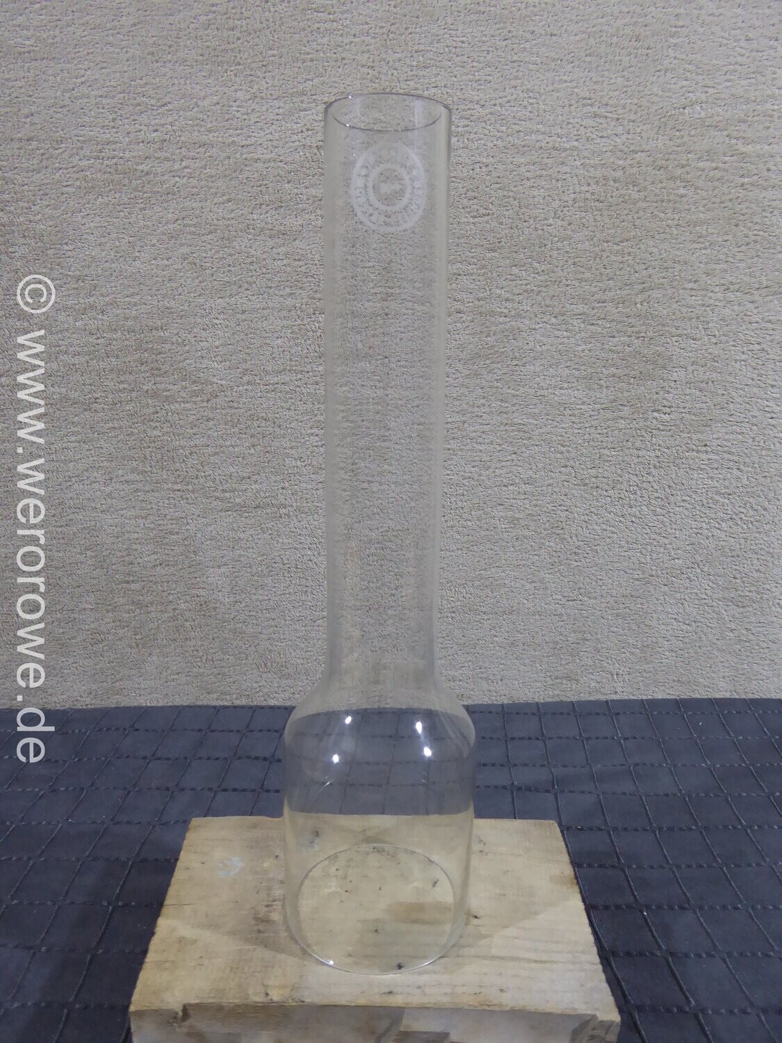 Alter Glaszylinder Petroleumlampe 30'''Monstre Cylinder