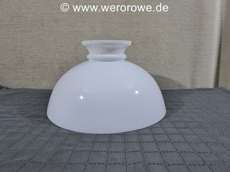 Rochester Schirm Rochesterschirm Glas Lampenschirm Weiß Ø 366 mm Petroleumlampe