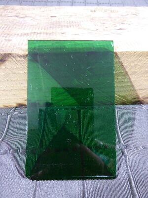 Karbidlampe Glas Glasscheibe grün DR DB 57,5 x 91 mm