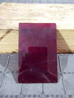 Altes Glas für Karbidlampe rot DB DR Glasscheibe rot 57,2 x 90 mm