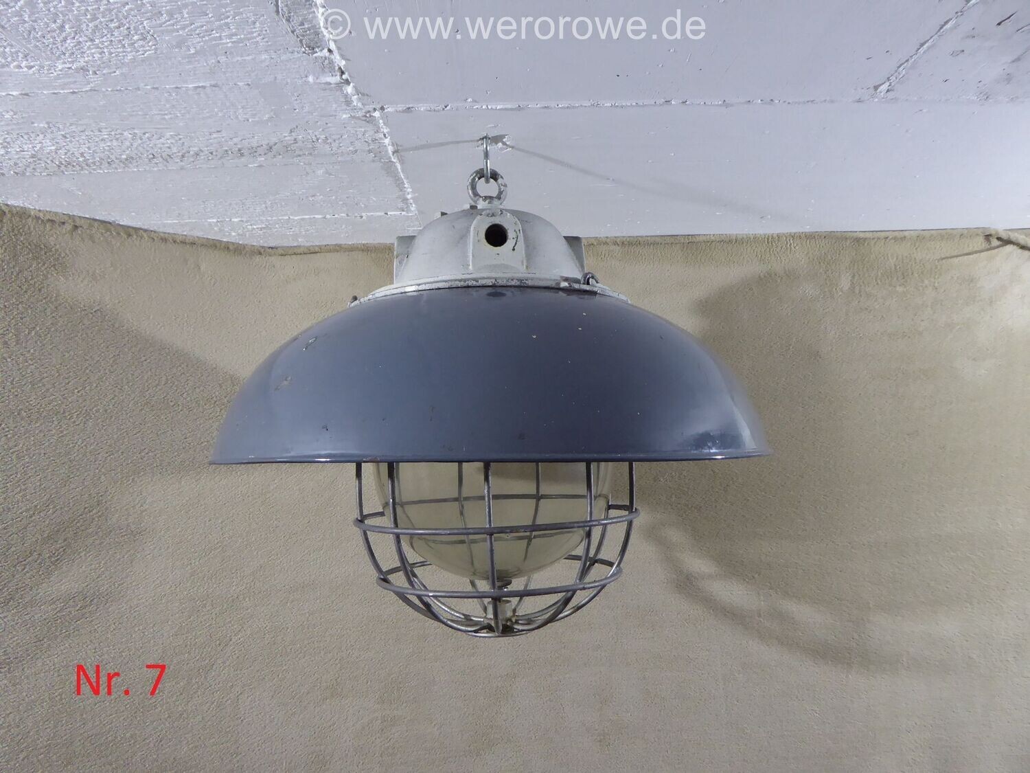 Industrielampe Werkstattlampe Fabriklampe Siemens & Schuckert Hallenlampe